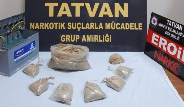 Bitlis’te uyuşturucu operasyonu: 3 kilo 865 gram eroin ele geçirildi