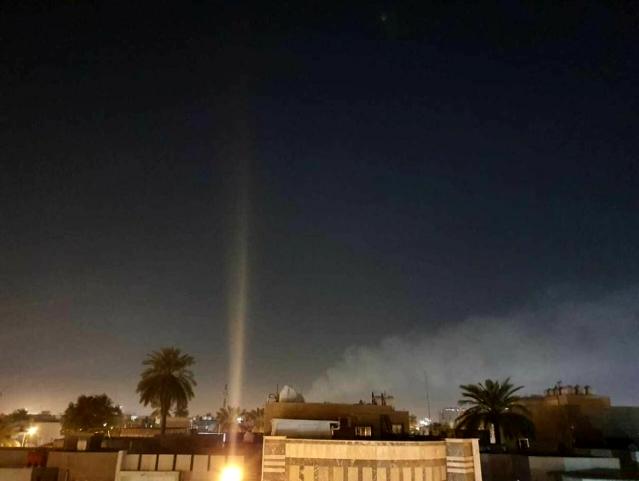Bağdat'ta ABD Büyükelçiliği binasının bulunduğu Yeşil Bölge'ye roketli saldırı