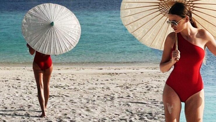 Serenay Sarıkaya’nın Maldivler tatili devam ediyor