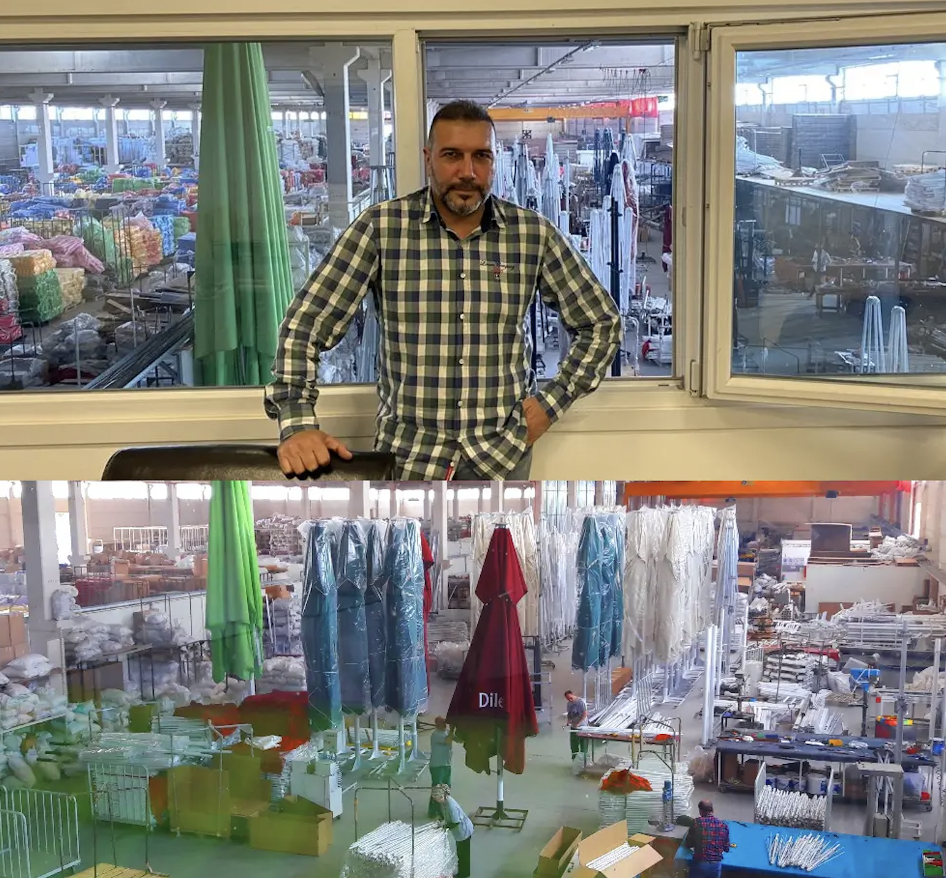 Akbrella 300×300 cm Yandan Direkli Bahçe Şemsiyesi