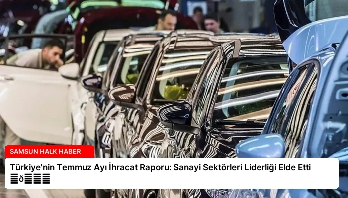 Türkiye’nin Temmuz Ayı İhracat Raporu: Sanayi Sektörleri Liderliği Elde Etti ⏬👇