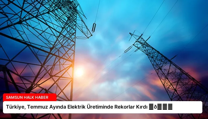 Türkiye, Temmuz Ayında Elektrik Üretiminde Rekorlar Kırdı ⏬👇
