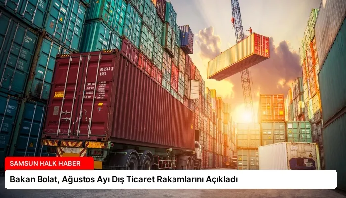 Bakan Bolat, Ağustos Ayı Dış Ticaret Rakamlarını Açıkladı