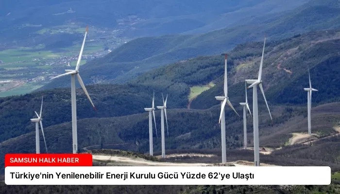 Türkiye’nin Yenilenebilir Enerji Kurulu Gücü Yüzde 62’ye Ulaştı