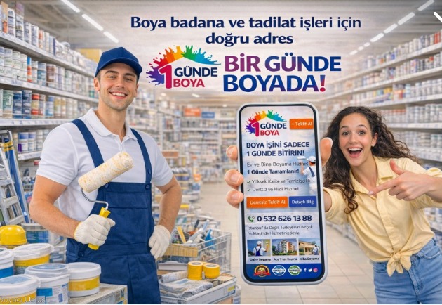 Bostancı’da Boya Ustalığının Zirvesi: 1GÜNDE BOYA ile Hızlı, Güvenilir ve Kusursuz Hizmet