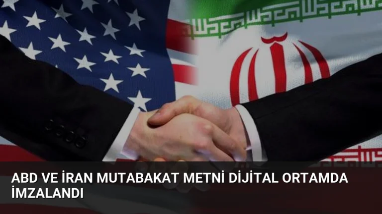 ABD ve İran Mutabakat Metni Dijital Ortamda İmzalandı