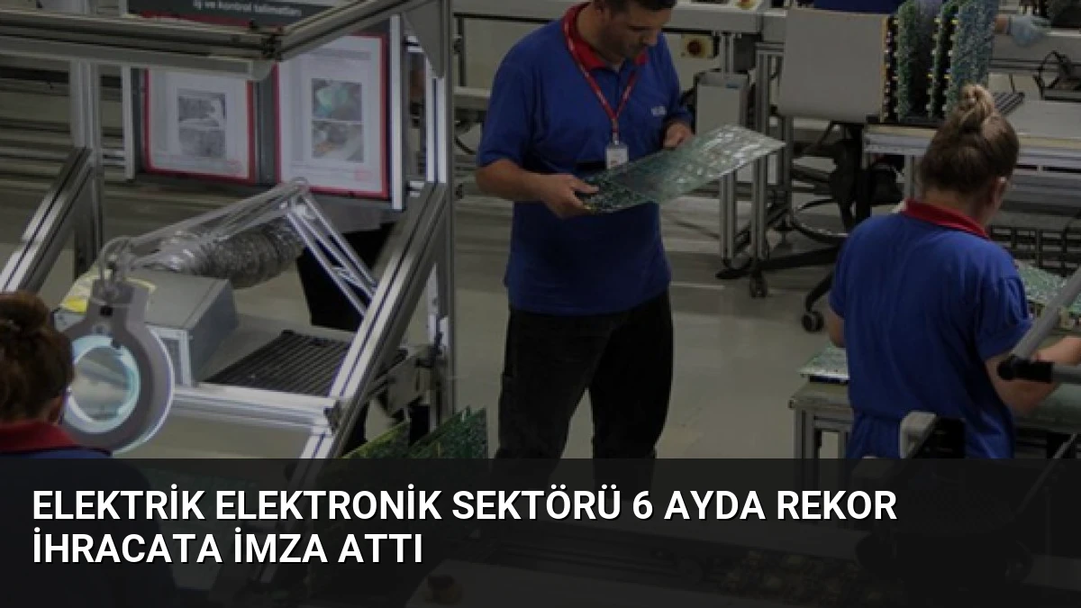 Elektrik Elektronik Sektörü 6 Ayda Rekor İhracata İmza Attı