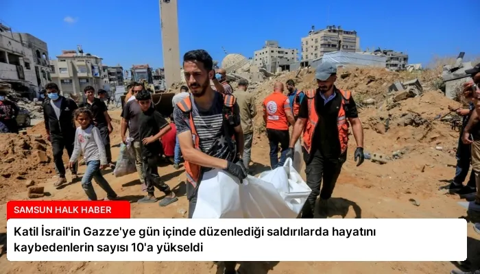 Katil İsrail’in Gazze’ye gün içinde düzenlediği saldırılarda hayatını kaybedenlerin sayısı 10’a yükseldi