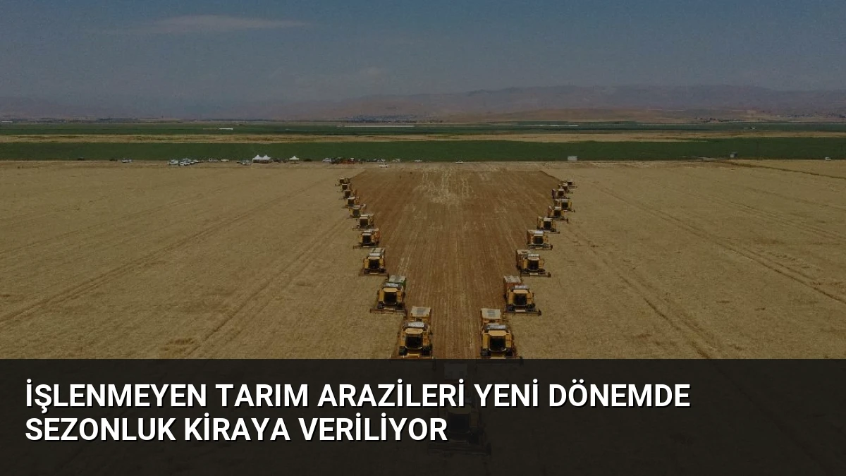 İşlenmeyen Tarım Arazileri Yeni Dönemde Sezonluk Kiraya Veriliyor