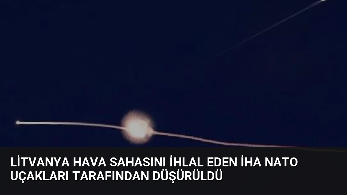 Litvanya Hava Sahasını İhlal Eden İHA NATO Uçakları Tarafından Düşürüldü