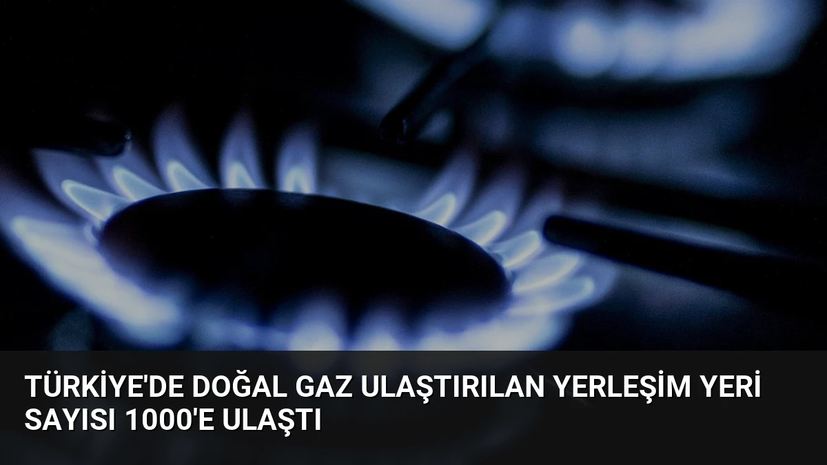 Türkiye’de Doğal Gaz Ulaştırılan Yerleşim Yeri Sayısı 1000’e Ulaştı